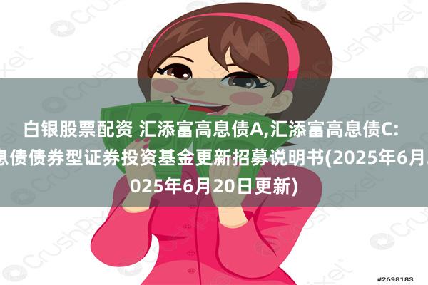白银股票配资 汇添富高息债A,汇添富高息债C: 汇添富高息债债券型证券投资基金更新招募说明书(2025年6月20日更新)
